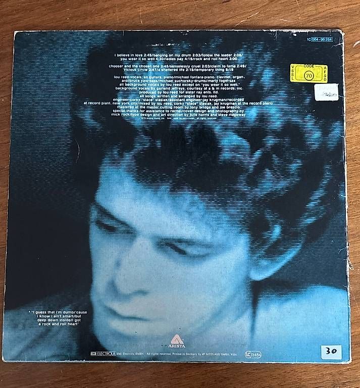Dischi in vinile: LP  Lou Reed - Rock and Roll Heart – Usato da Viganello venduto da 597_k72f 1