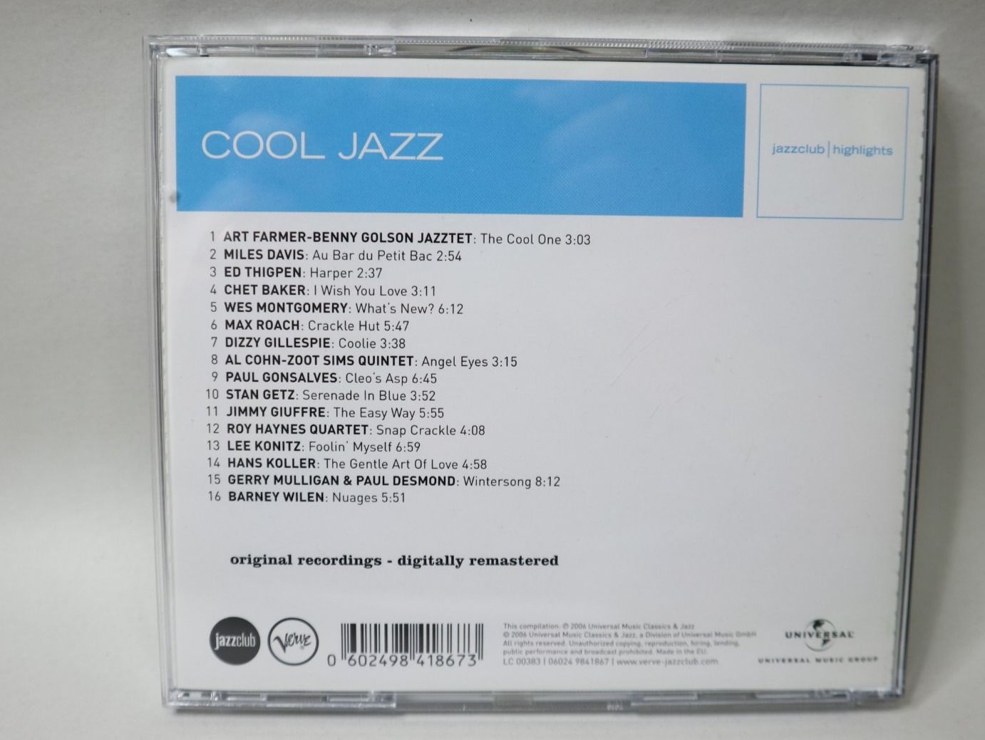 CDs: CD Cool Jazz Miles Davis, Chet Baker, Gerry Mulligan & Other – Gebraucht aus Eschenbach SG von Astalavista 1