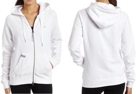 New Balance Damen Jacke Kapuze Hoodie/Fleece/weiss/ Gr.S