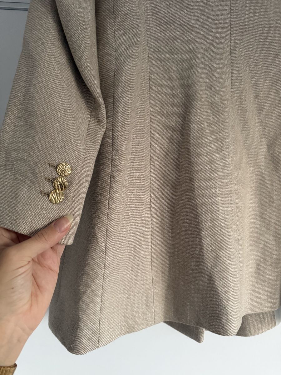 Zara Jacken: Zara Double-Breasted Blazer Beige Size M – Neu (gemäss Beschreibung) aus Gränichen von Domsiiiii 3