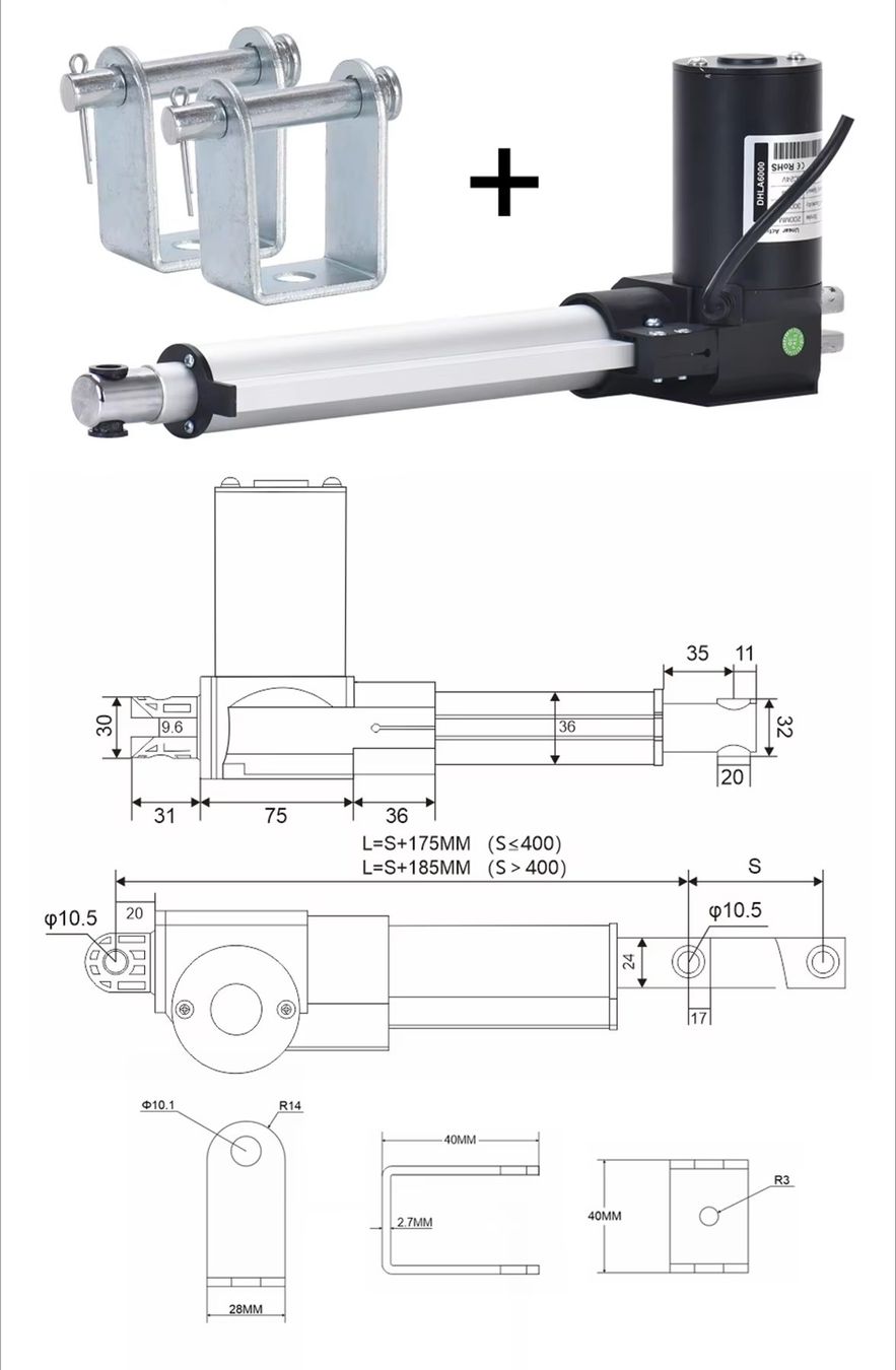 Motori: Linearantrieb 6000N 24V – Usato da Unterseen venduto da Sekundus 2