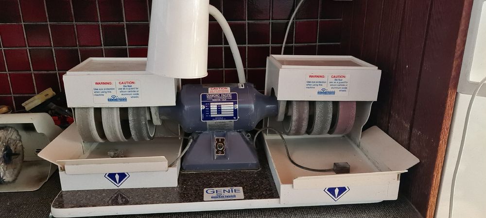 Tischpolierer 320 W – Schmuckpolierer Bis 10000 U/min, Mit Stufenloser Regelung