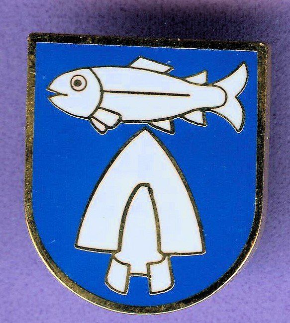 Placchette & Badge: Gemeinde Wappen   LÜSCHERZ – Usato da Winterthur venduto da Sammleroase