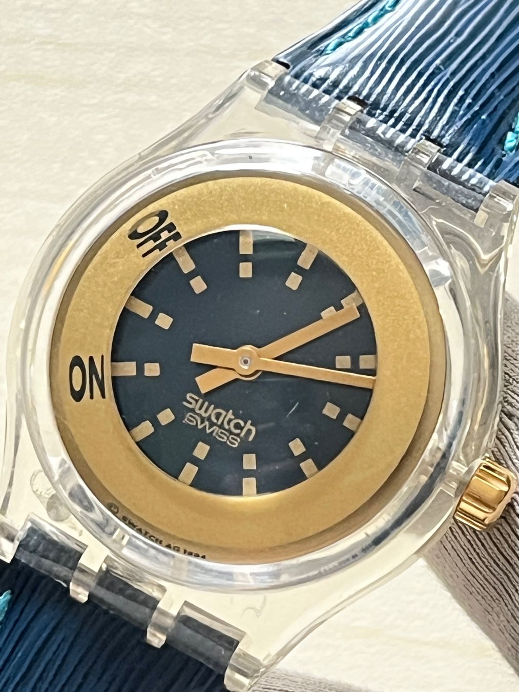 Swatch Orologi: Swatch Uhr, seltenes Modell "ON OFF", Top! – Usato da Grenchen venduto da chththl 3