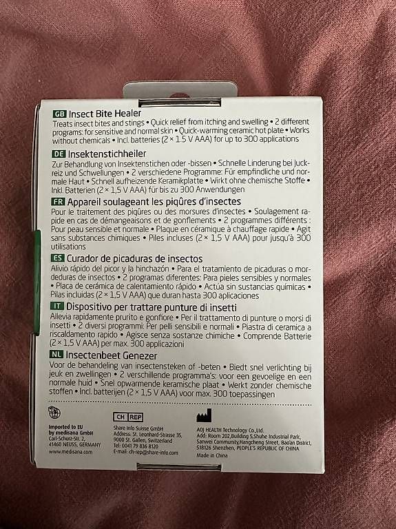 Attrezzature mediche: Medisana Insect Bite Healer IB 80 jamais utilisé – Usato da Lausanne venduto da mar_7x9x 1