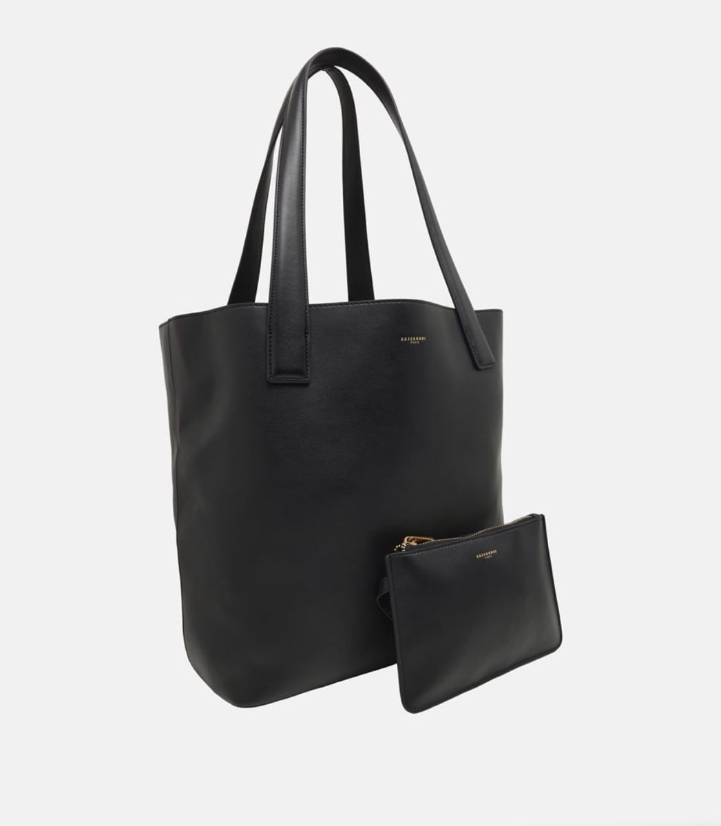 Taschen für Damen: KASSANDRE Shopper schwarz mit Pochette Leder neu – Neu (gemäss Beschreibung) aus Bolligen von Solina12 1
