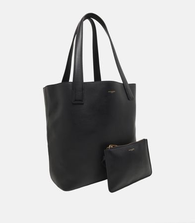 KASSANDRE Shopper schwarz mit Pochette Leder neu
