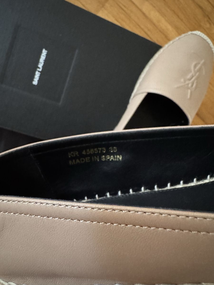 Saint Laurent Damenschuhe: YSL MONOGRAM ESPADRILLES IN LAMBSKIN Gr.38 NEU – Neu und originalverpackt aus Pfäffikon SZ von EMMA0111 4