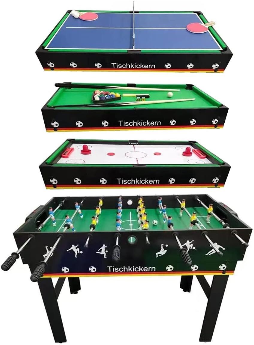 Spiele: Izzy 4-in-1 Multikicker Kickertisch 28kg – Gebraucht aus Wallisellen von Alfredt