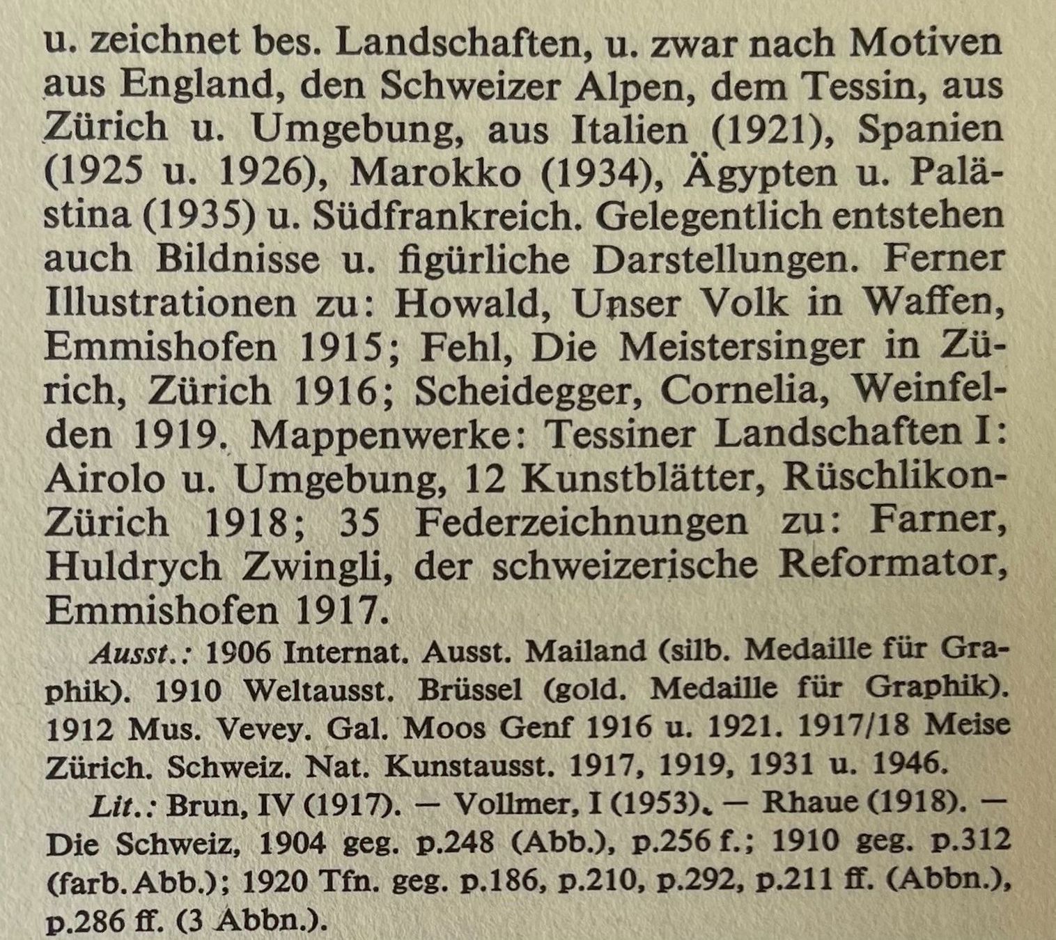 Dipinti: Bürger Willi Friedrich (1882-1964) – Usato da Grosshöchstetten venduto da Perle1951 6