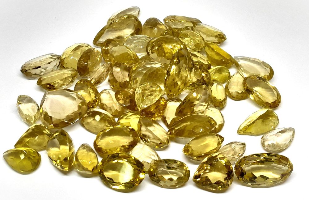 Promo 9x Citrines (Quartz lemon) 100 29 ct Valeur 1 #39 600 Fr (Neuf