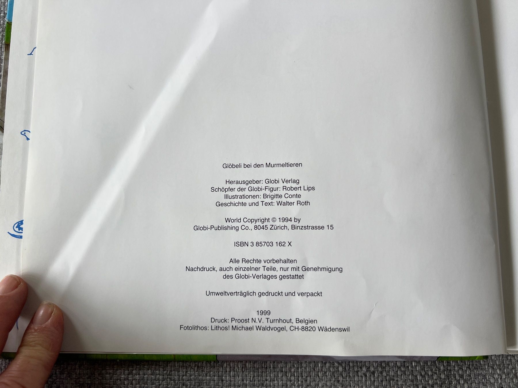Libri: Globi Buch: Glöbeli an den Murmeltieren – Usato da Ennetbaden venduto da mapa05 6