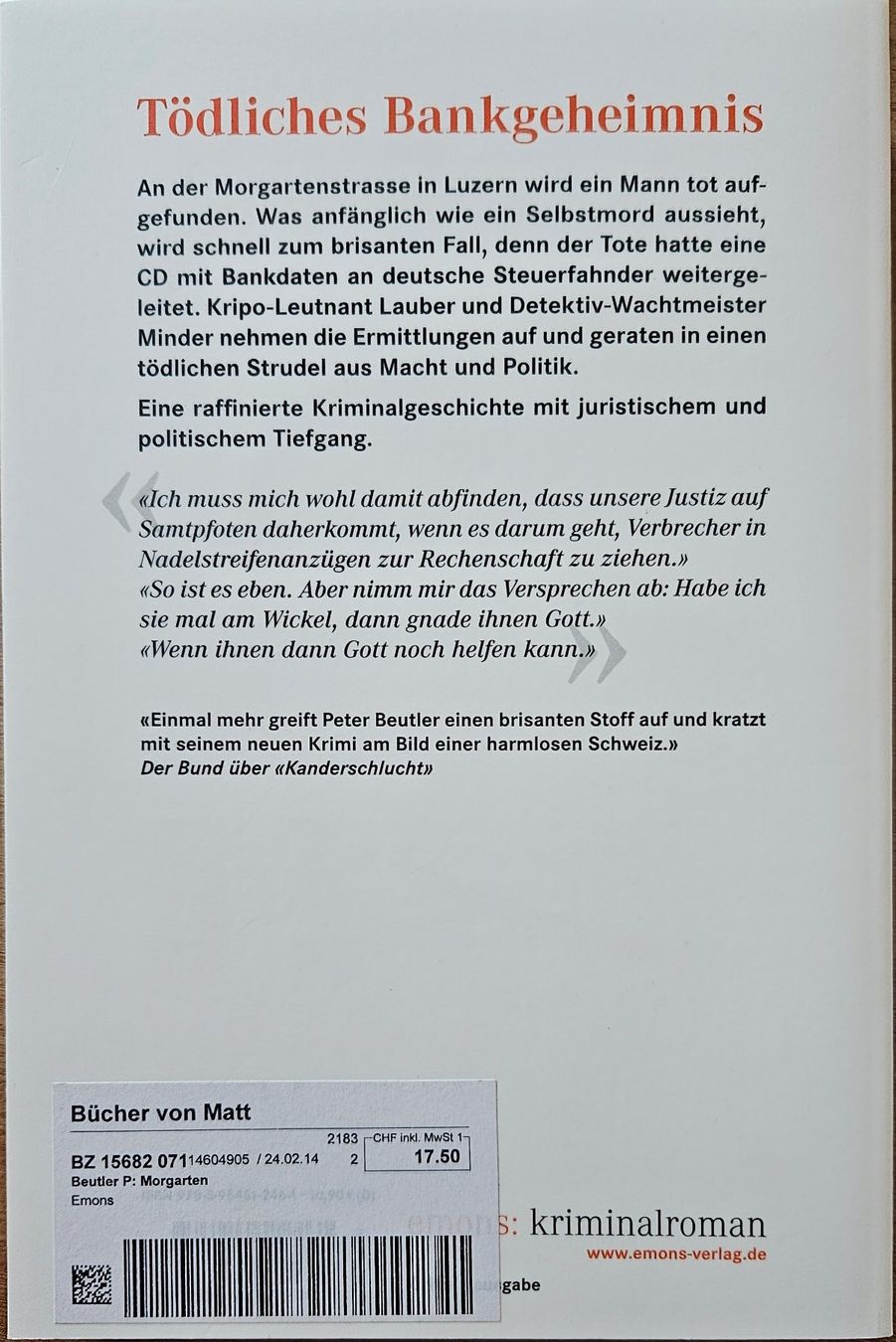 Libri: Peter Beutler - Morgarten - Band 3 – Usato da Hinwil venduto da brucha01 1