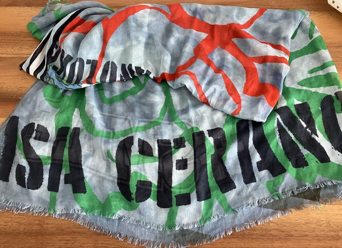 Luisa Cerano Foulard & Sciarpe: Luisa Cerano Tuch / Halstuch 130x130 – Usato da Weiningen ZH venduto da moon-55