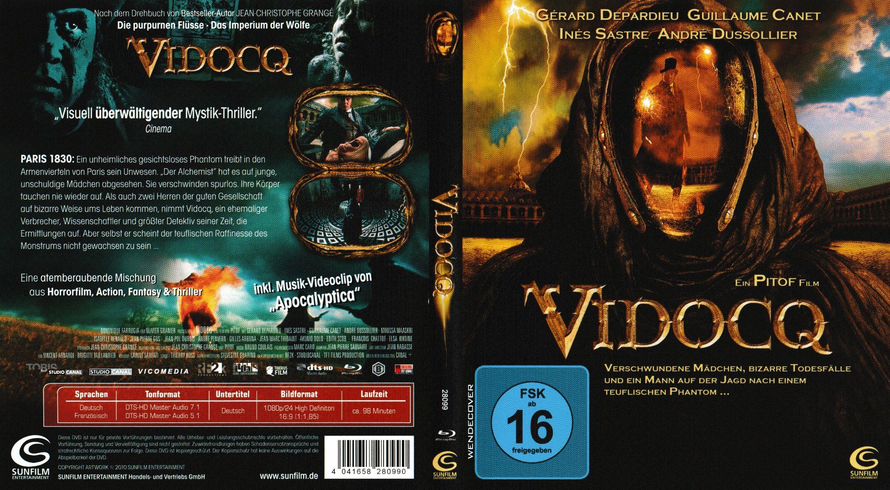 Alle DVDs: Blu-Ray - Vidocq – Gebraucht aus Langnau am Albis von MediaRescuerKeLoX