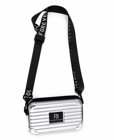 Tasche silber metallic mit Schultergurt FOREVER YOUNG