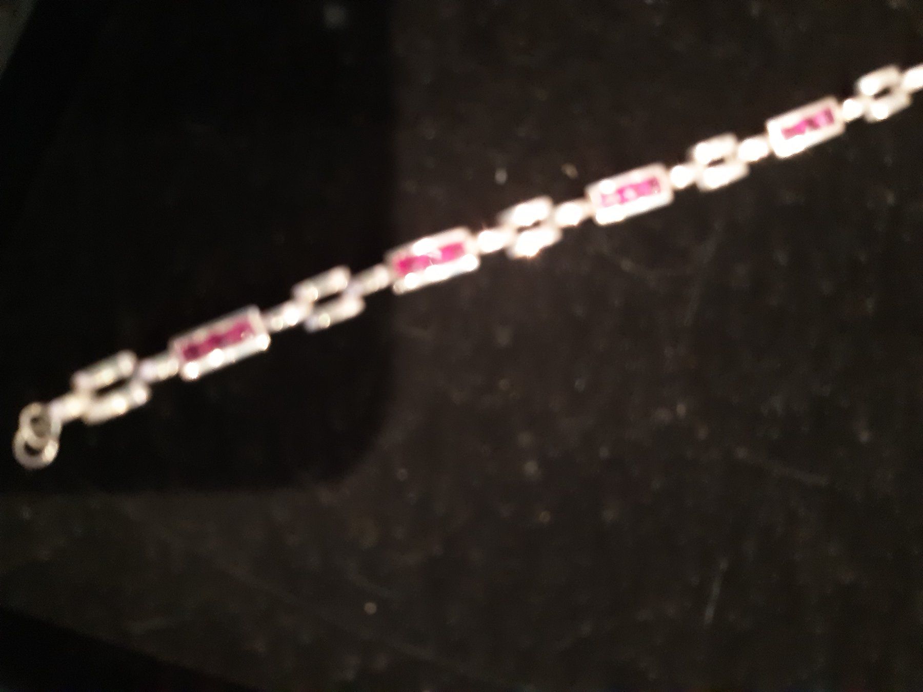 Bracciali & Braccialetti: Silber Armband mit Rubinen – Usato da Röschenz venduto da Zorro046 1