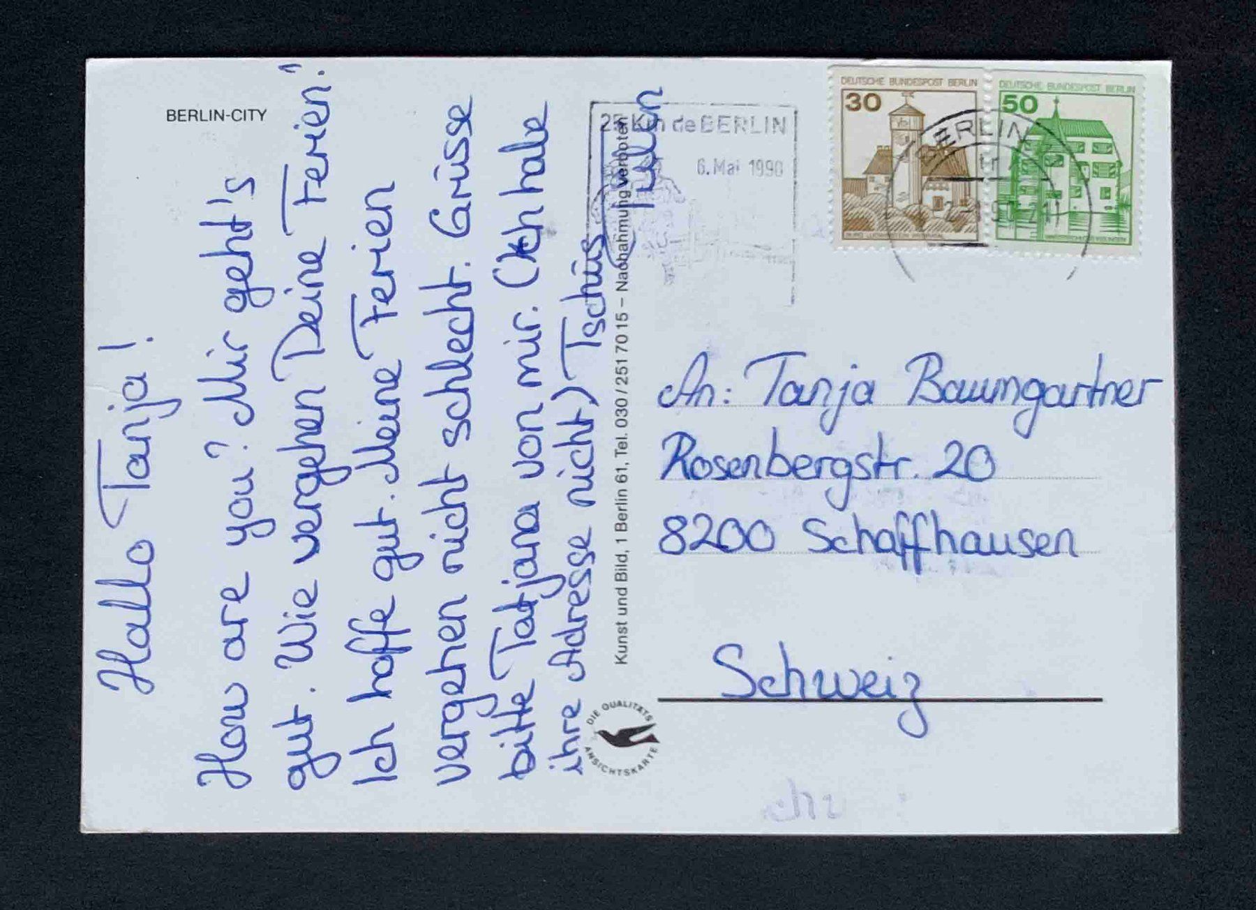 Ansichtskarten: AK BERLIN CITY – Gebraucht aus Goldau von Balkonia09 1