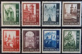 Österreich Kat. 885-892 ** 1948 Kat. 22 Euro