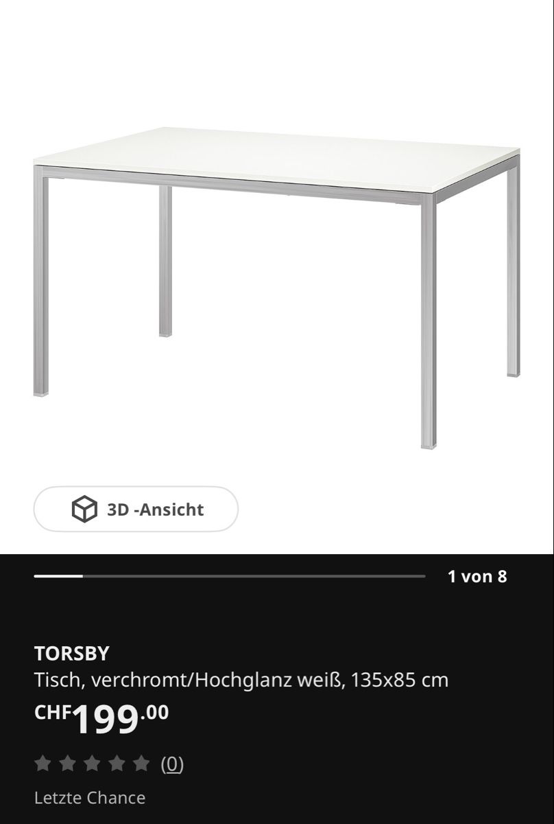 Ikea Tavoli: Esstisch weiss Ikea Torsby – Usato da Bern venduto da sph_wfj2