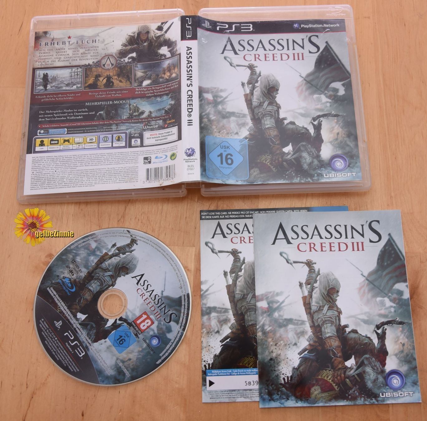 Giochi: Assassin's Creed 3 (CIB) PS3 – Usato da Frenkendorf venduto da gelbeZinnie