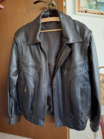Herren Lederjacke braun Grösse 46 guter Zustand