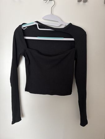 Bershka Top, Schwarz, Grösse S - Neuwertig!
