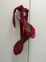 Bally Sandalen rot Wildleder Grösse 37 EU 6.5 US Damen