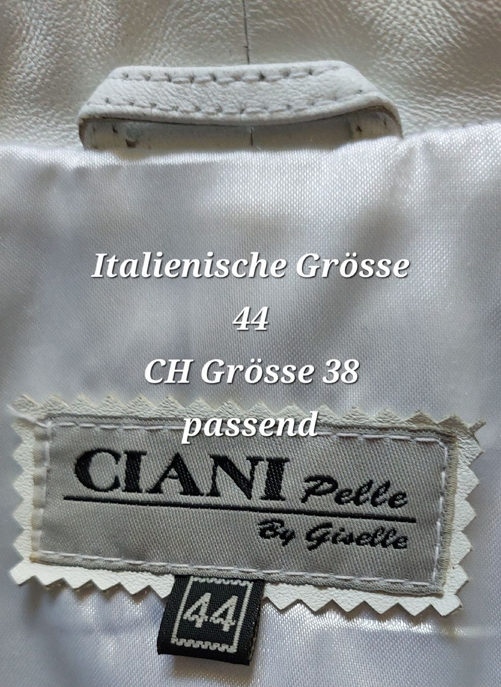 Giacche: Echt Leder Jacke weiss Gr.38 (It.44) – Nuovo (secondo la descrizione) da Balsthal venduto da More4you 6