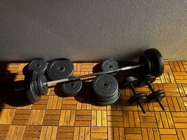 E-Series Hantelset (Lang- & Kurzhanteln & 82kg Gewichte)