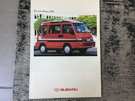 Subaru Wagon 4WD Verkaufsprospekt 1993