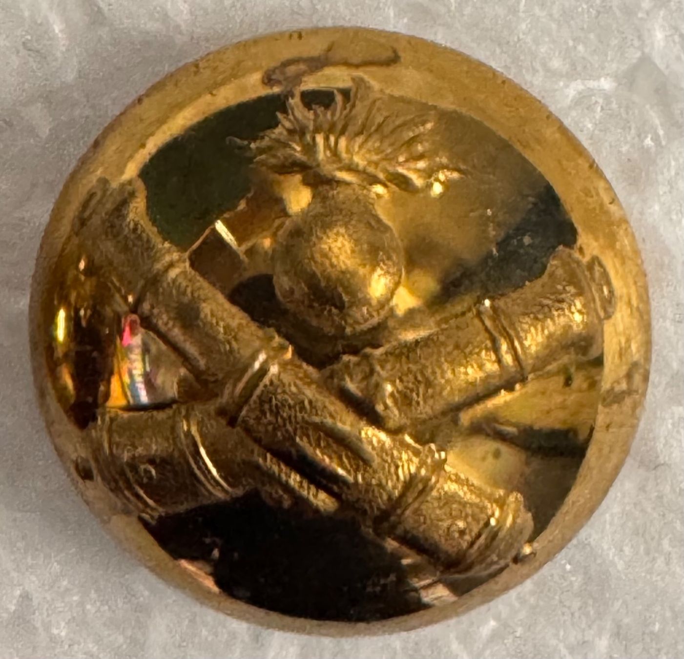 Bottoni: Originale Schweizer Uniformknöpfe, Goldfarbig – Usato da Andwil SG venduto da Ariisa1234 2