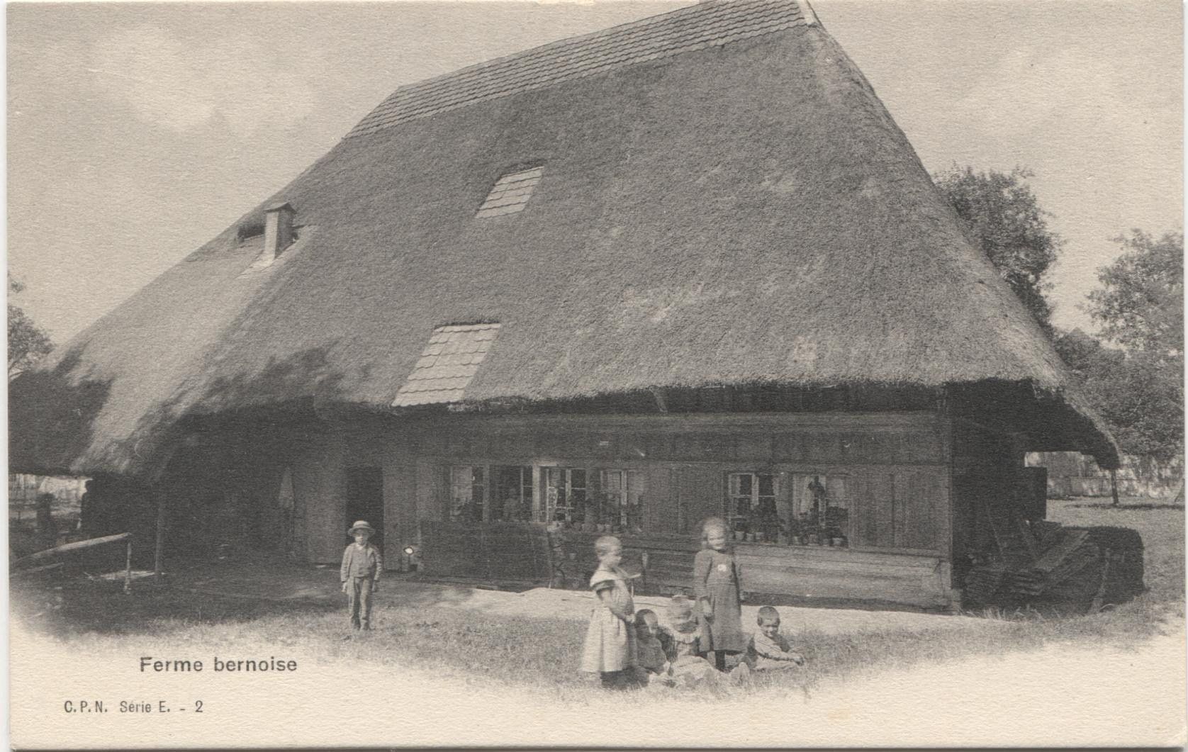 Cartoline postali: LANDWIRTSCHAFT/STROHDACHHAUS 1900 Bern – Usato da Wil SG venduto da Clanx