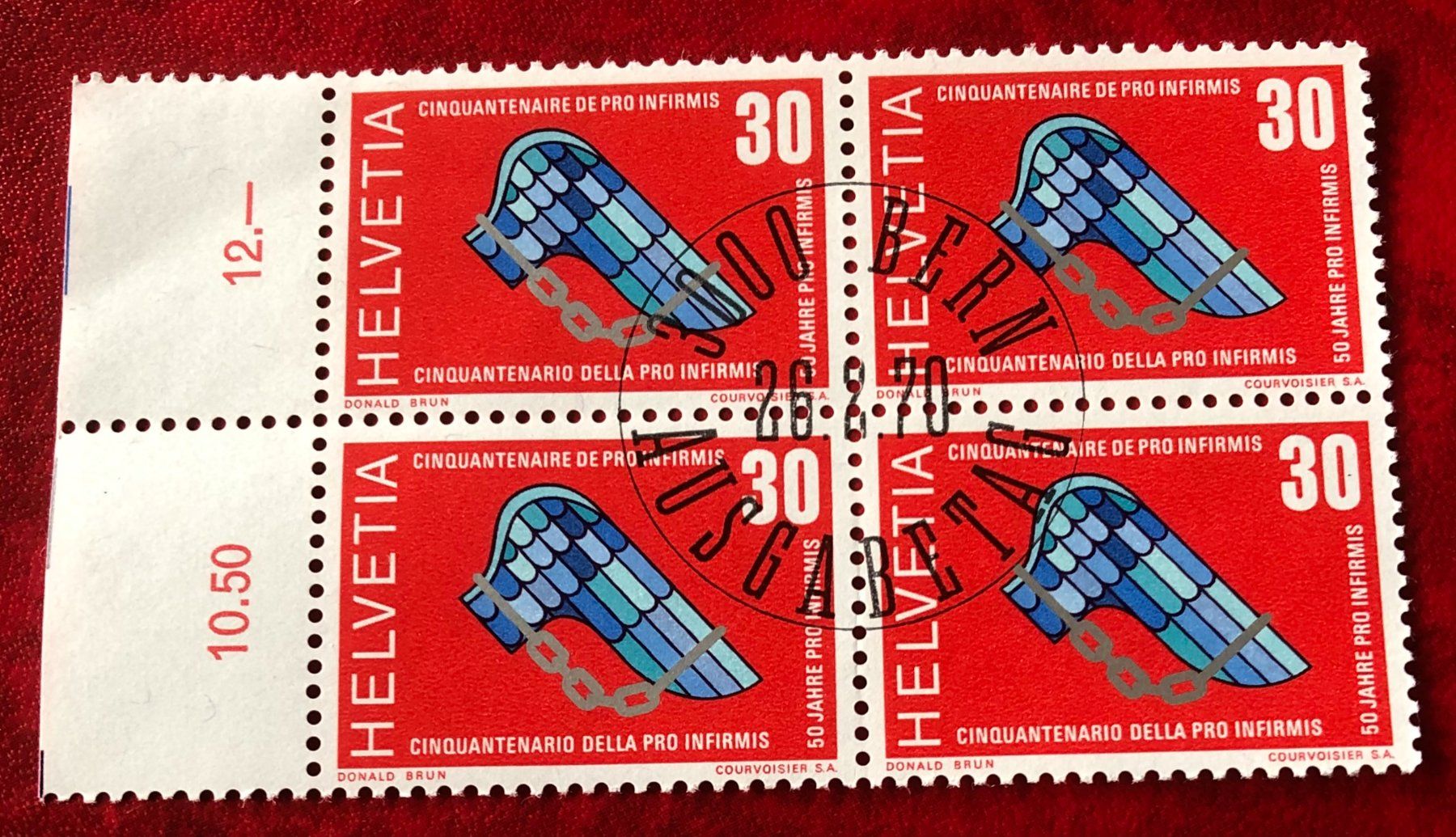 Tutti i francobolli: 4 er Block Nr.478 mit Stempel Bern – Usato da Aarau venduto da Billa007