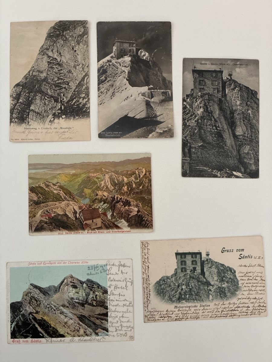 Cartoline postali: 12 Ansichtskarten Schweiz vom Säntis AP – Usato da Oftringen venduto da Cla.vD.74