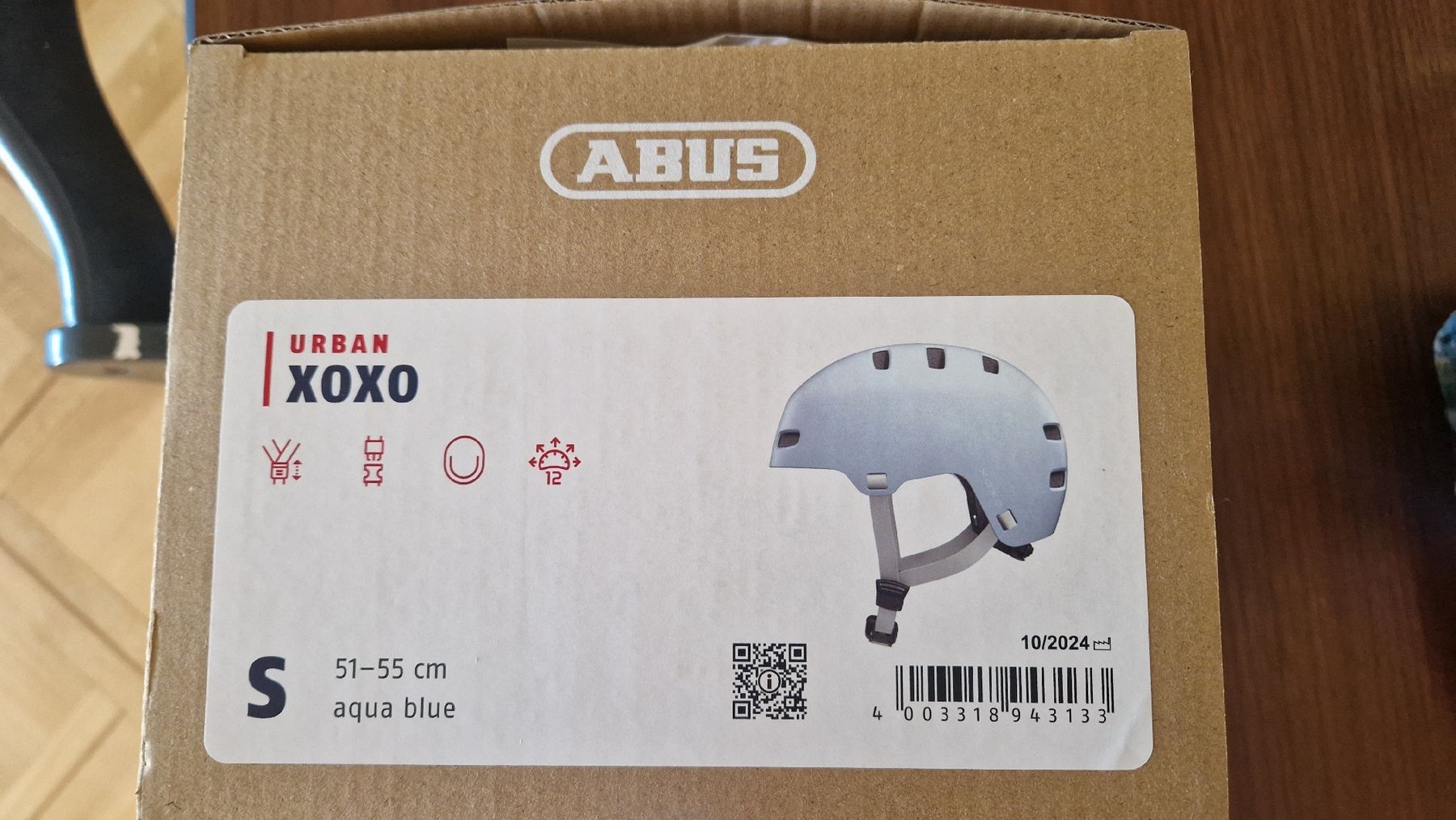 Abus Helme: Casque vélo ABUS Urban XoXo S bleu aqua, neuf – Neu und originalverpackt aus Pully von Patriciaeve