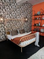 Bett Einzelbett Doppelbett Betten Natur Rattan Himmelbett