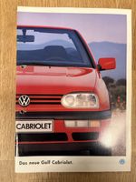VW Golf 3 Cabriolet Prospekt, Ausgabe Januar 1994