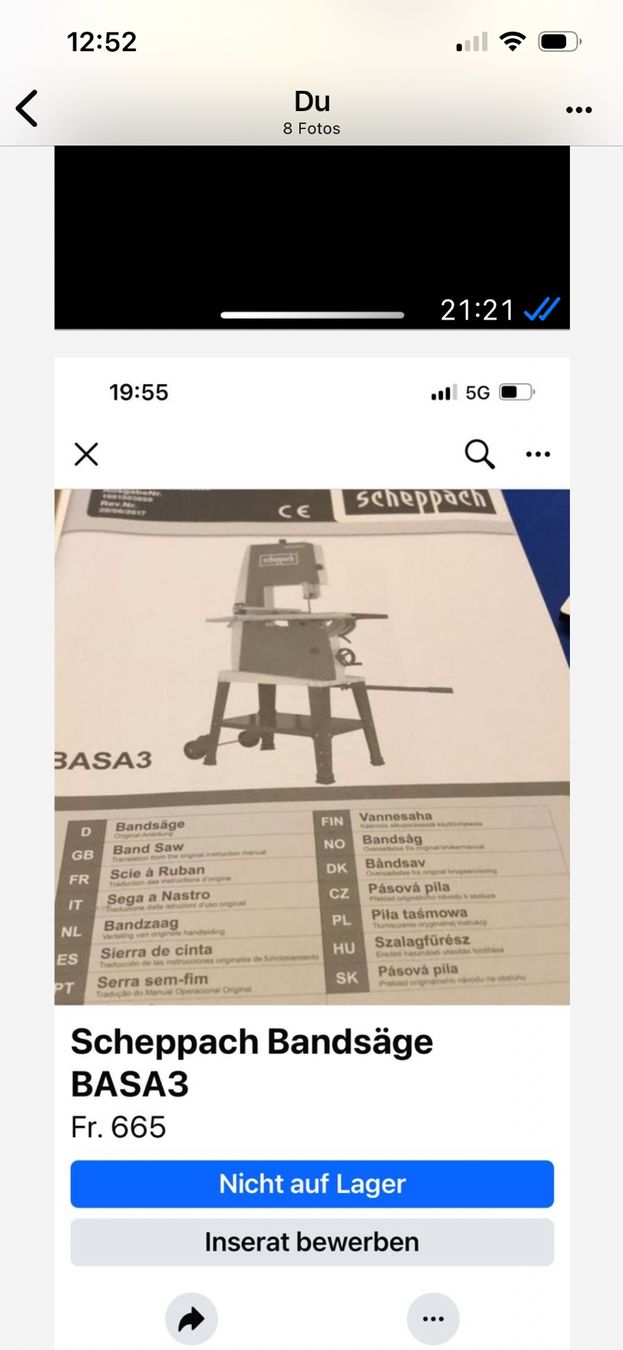 Scies: Bandsäge – Neuf (Voir description) à Langnau am Albis par uwe2105 3