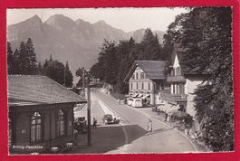 AK BRÜNIG PASSHÖHE MIT BAZAR, FOTO J. GABERELL