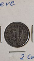 2 Centimes Genf 1839, sehr schön+ (WA3)