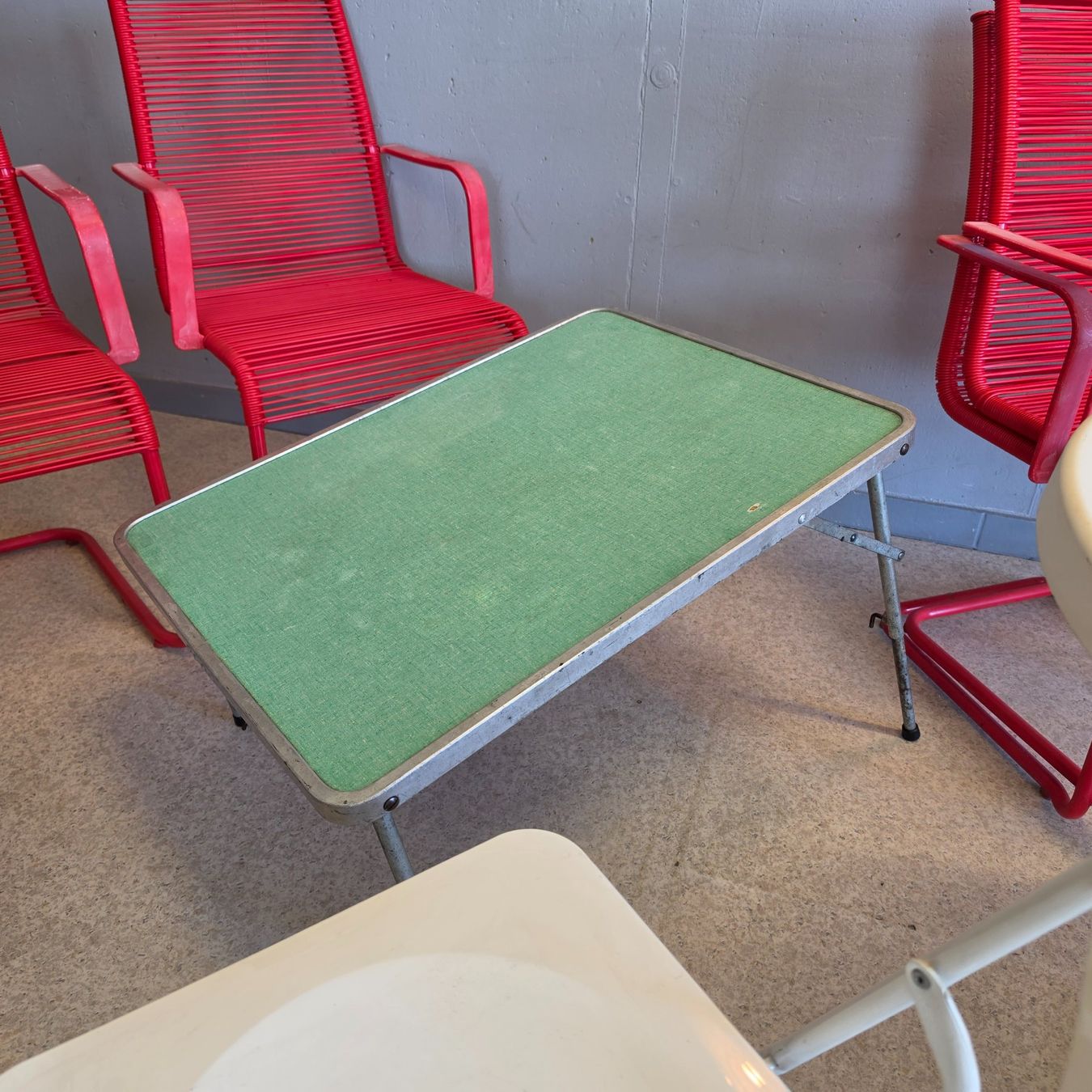 Tavoli: 1960 Camping Tisch höhenverstellbar Camping-Table adjustable – Usato da Nottwil venduto da Wondewa-Shop 5