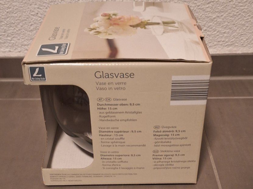 Vasi & Recipienti: Runde Glasvase mit Originalverpackung – Nuovo (secondo la descrizione) da Märstetten venduto da activemember 4