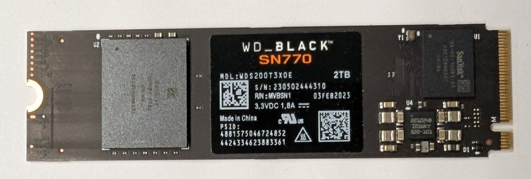 Western Digital Dischi rigidi: SSD WD_Black SN770, M.2 2280 2TB – Usato da Winterthur venduto da Doca 1