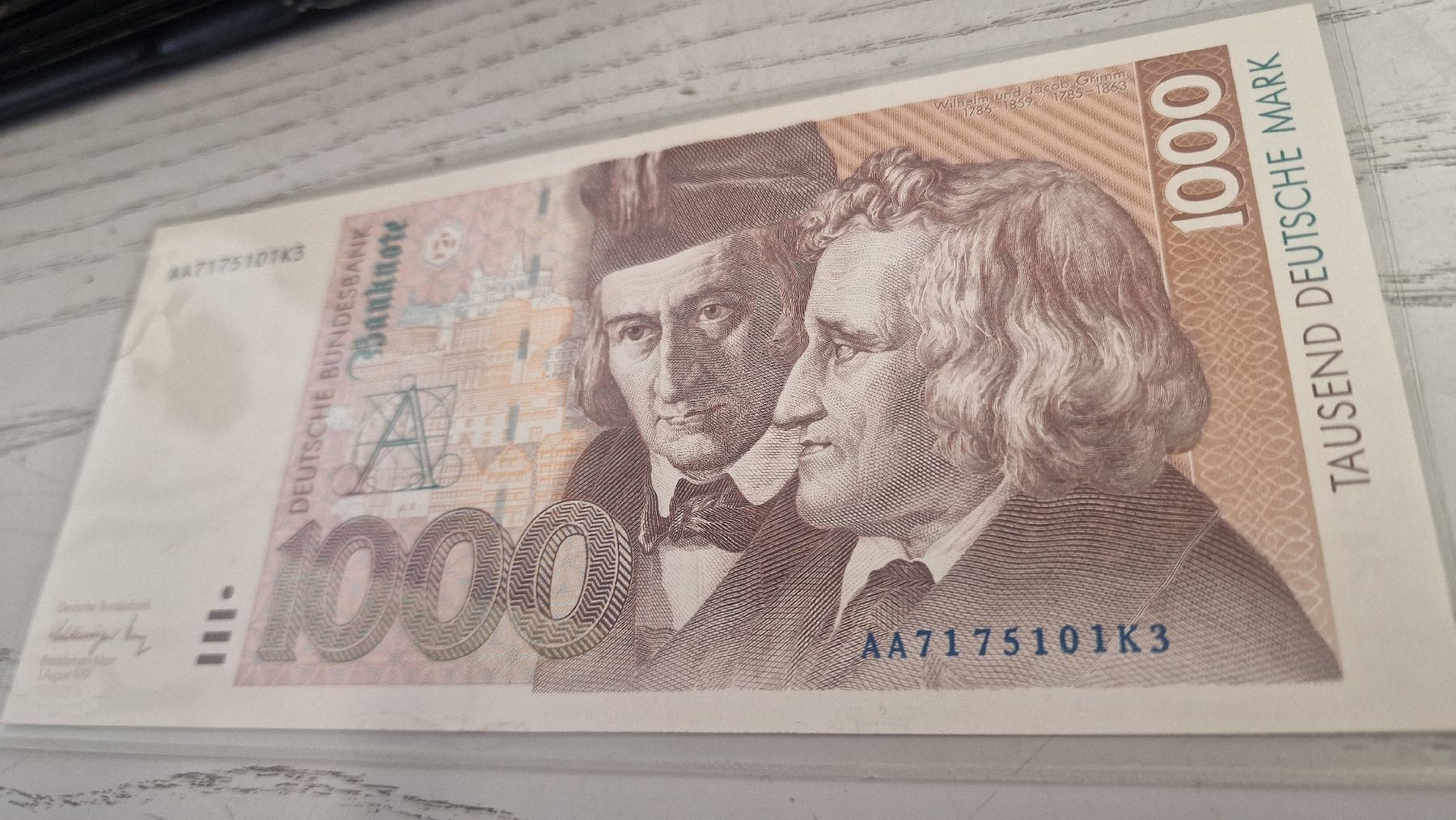 Billets de banque: 1000 Deutsche Mark Banknote, 1991 – Neuf avec emballage d'origine à Herisau par Antiques.AR