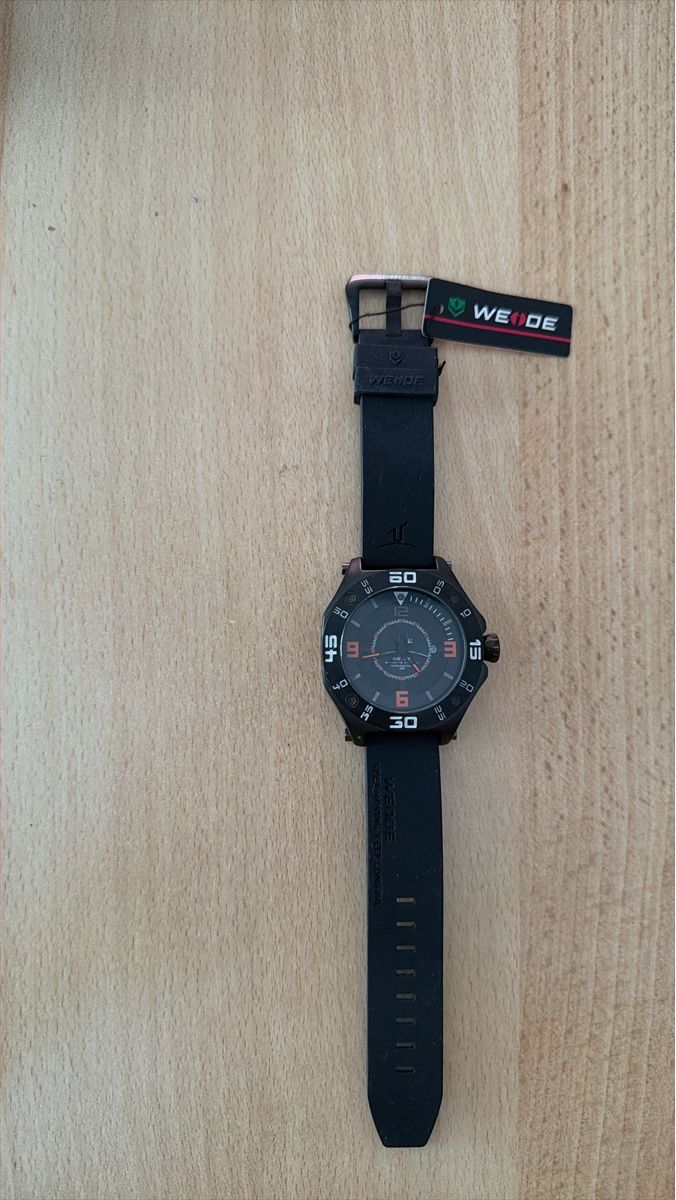 Orologi: WEIDE Herren Uhr schwarz neu mit Etikett – Nuovo e nell'imballaggio originale da Unterkulm venduto da Onefrog 1