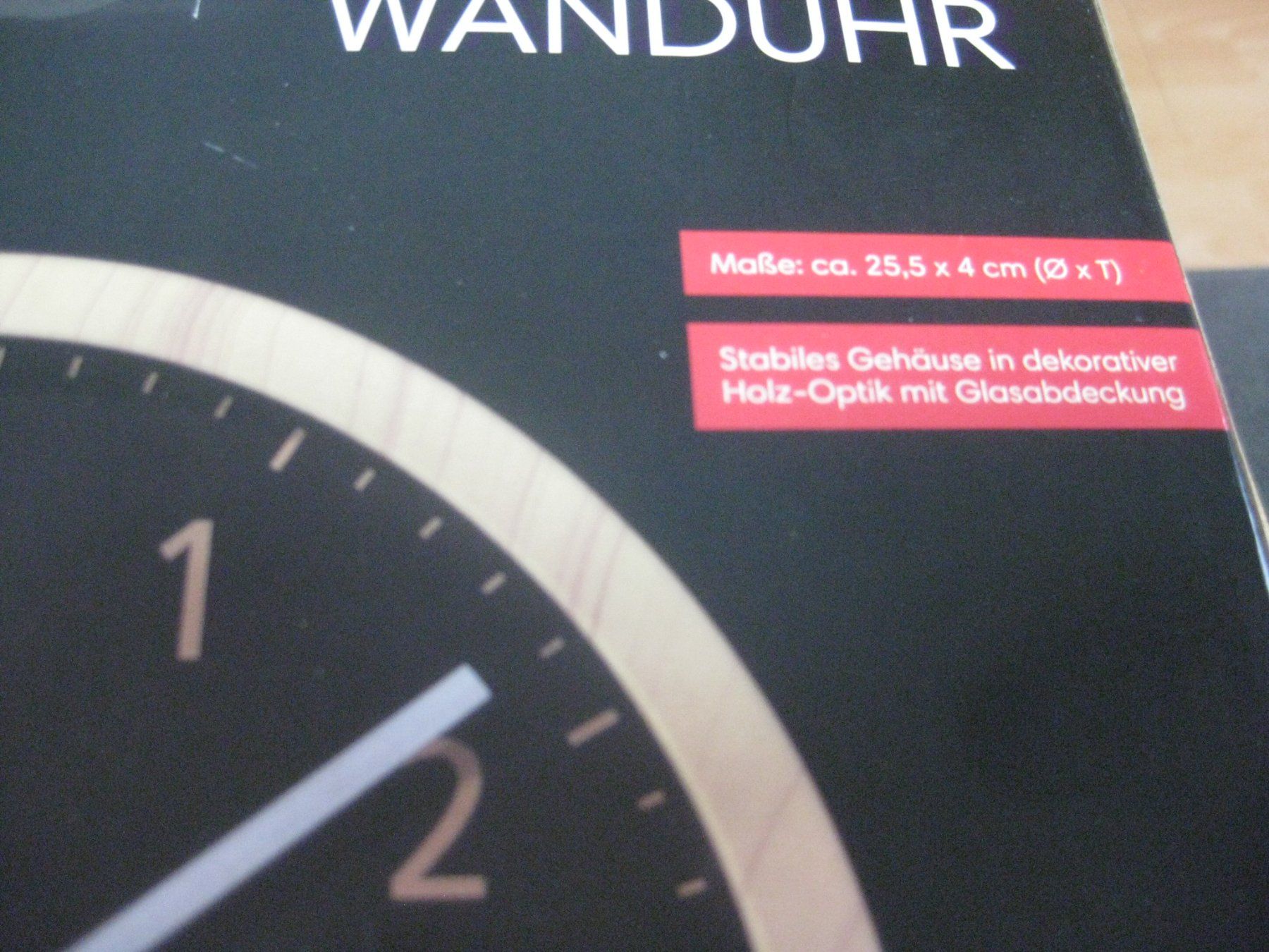 Uhren: Tolle WANDUHR läuft mit Batterie – Neu und originalverpackt aus Romanshorn von Wazoohandlung 4