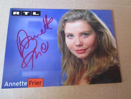 ANNETTE FRIER D SCHAUSPIELERIN AUTOGRAMM