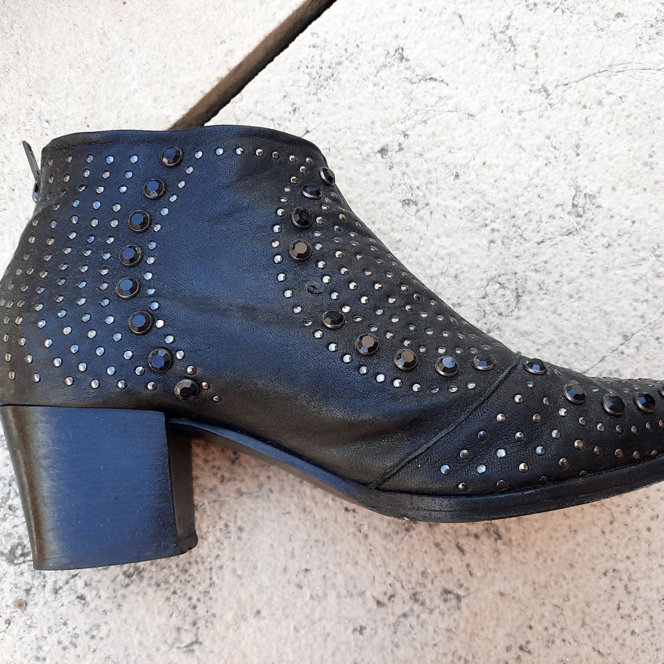 Scarpe da donna: Bottines cuir noir T.40 – Usato da Genève venduto da celima48 3