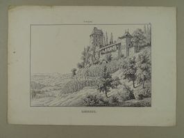 LIEBEGG, AARGAU, FEDERLITHOGRAPHIE 1840